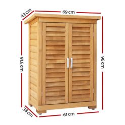 Portable Wooden Garden Storage Cabinet - Complete Storage Solutions