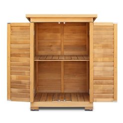 Portable Wooden Garden Storage Cabinet - Complete Storage Solutions