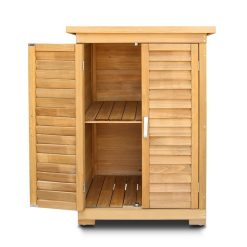 Portable Wooden Garden Storage Cabinet - Complete Storage Solutions