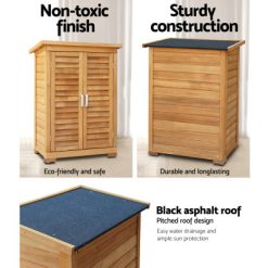 Portable Wooden Garden Storage Cabinet - Complete Storage Solutions