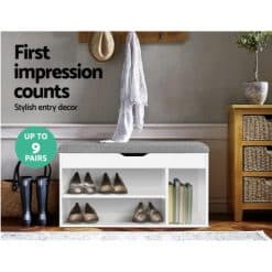 Wooden Shoe Rack Organiser - White - Complete Storage Solutions