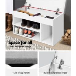 Wooden Shoe Rack Organiser - White - Complete Storage Solutions