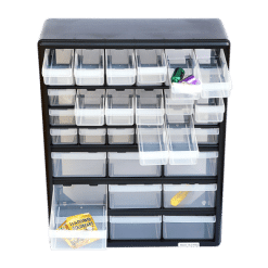 Storage Cabinet Drawers 39 Plastic Tool Box Containers Organiser Cupboard - Complete Storage Solutions