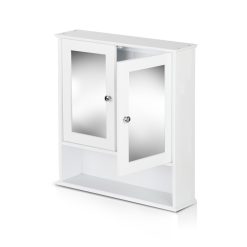 Bathroom Storage Cabinet with Mirror - White - Complete Storage Solutions