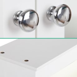 Bathroom Storage Cabinet with Mirror - White - Complete Storage Solutions