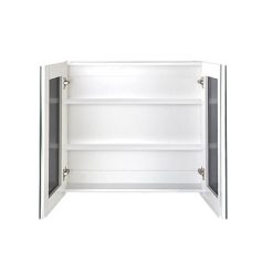 Bathroom Vanity Mirror with Storage Cabinet - White - Complete Storage Solutions