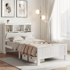 King Single Wooden Timber Bed Frame