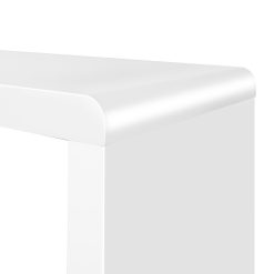 Wooden Coffee Table Set - Gloss White - Complete Storage Solutions