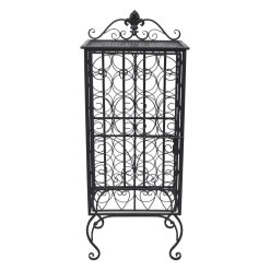 28 Bottle Metal Floor-Standing Wine Rack - Complete Storage Solutions