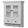 Kitchen Wall Cabinet with Glass Door - White - Complete Storage Solutions