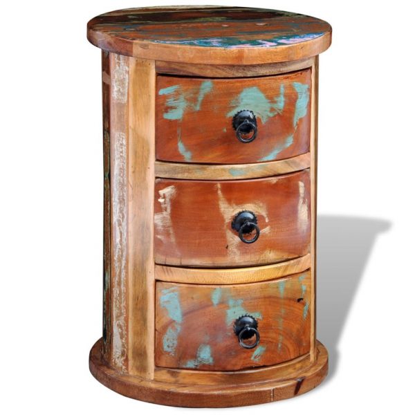 Reclaimed Cabinet with 3 Drawers - Solid Wood