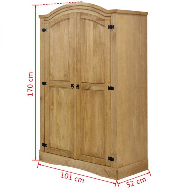 Wardrobe Mexican Pine Corona Range Complete Storage Solutions
