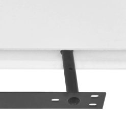 2 White Floating Wall Display Shelves - 60cm - Complete Storage Solutions