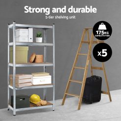 5x1.8M Warehouse Shelving Rack Racking Garage Metal Storage Shelves - Complete Storage Solutions