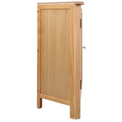 Corner Cabinet - Oak Wood 59x36x80cm - Brown - Complete Storage Solutions