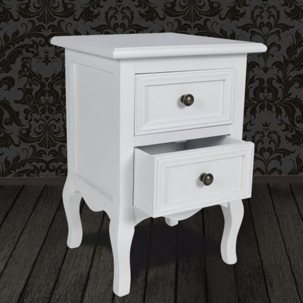 2 Drawer Nightstand - White - Image 3