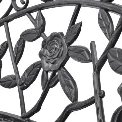 100cm Cast Aluminium Garden Bench - Green - Complete Storage Solutions