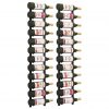 2 Piece 12 Bottle Wall-Mounted Wine Rack – Black - Complete Storage Solutions