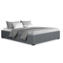 Alternative view of Gas Lift Storage Queen Bed Frame - Grey