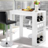 3 Level Storage Bar Table - White - Complete Storage Solutions