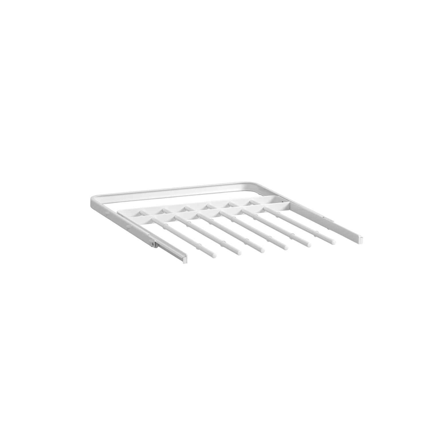ELFA GLIDING PANT RACK 6P 430X449MM WHITE