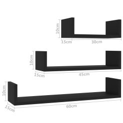 3 Piece Wall Display Shelf Set - Complete Storage Solutions