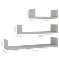 3 Piece Wall Display Shelf Set - Complete Storage Solutions