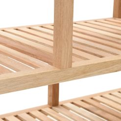 Solid Walnut Wood Bathroom Shelf 100x40x65cm - Complete Storage Solutions