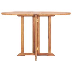 Alternative view of Solid Teak Wood Folding Butterfly Garden Table 120x70x75cm