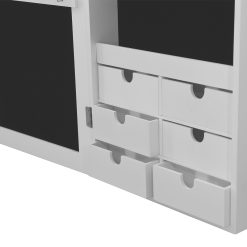 Full Length Mirror Jewellery Cabinet - White - Complete Storage Solutions