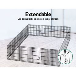 2x24" 8 Panel Pet Playpen - Complete Storage Solutions