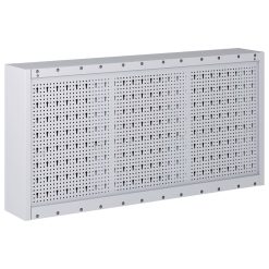 Wall Mounted Industrial Style Tool Cabinet 120x19x60cm - Grey and Black - Complete Storage Solutions