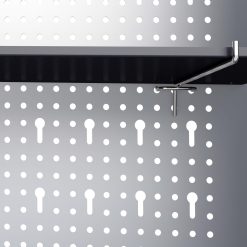 Wall Mounted Industrial Style Tool Cabinet 120x19x60cm - Grey and Black - Complete Storage Solutions