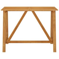 Solid Acacia Wood Garden Bar Table 140x70x104cm - Complete Storage Solutions