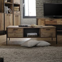 Oak Colour Coffee Table with Drawers