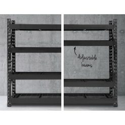 2M Heavy Duty Warehouse Racking - Black - Complete Storage Solutions