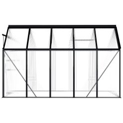 Aluminium Greenhouse 190x310x195cm - Anthracite - Complete Storage Solutions