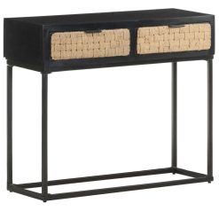 Solid Mango Wood Console Table 90x35x76cm