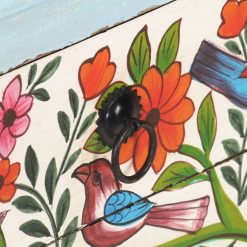 Alternative view of Solid Mango Wood Hand Painted Bedside Cabinet 40x30x50cm