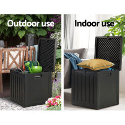 Alternative view of 80L Outdoor Storage Box - Black