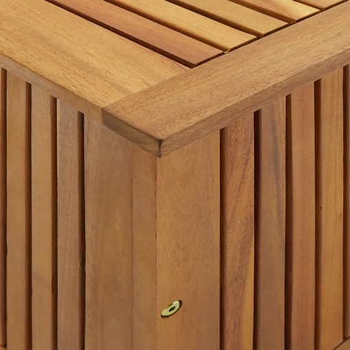 Solid Acacia Wood Garden Storage Box 90x50x106cm - Image 2