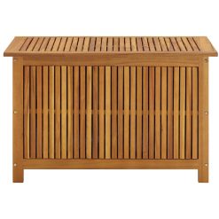 Solid Acacia Wood Garden Storage Box 90x50x106cm - Complete Storage Solutions