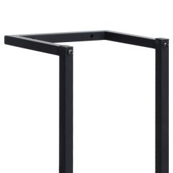 Towel Rack 25x20x95cm - Black - Complete Storage Solutions