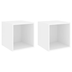2 Piece Wall Cabinet Set 37x37x37cm - Complete Storage Solutions