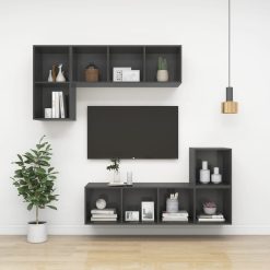 2 Piece Wall Cabinet Set 37x37x37cm - Complete Storage Solutions