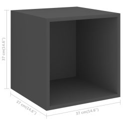 2 Piece Wall Cabinet Set 37x37x37cm - Complete Storage Solutions