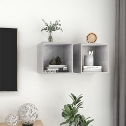 2 Piece Wall Cabinet Set 37x37x37cm - Complete Storage Solutions