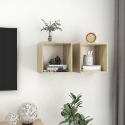 2 Piece Wall Cabinet Set 37x37x37cm - Complete Storage Solutions