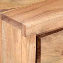 Alternative view of Solid Acacia Wood with Live Edges Console Table 100x35x76cm