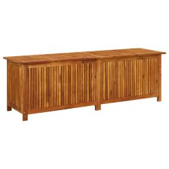 Solid Acacia Wood Garden Storage Box 175x50x58cm
